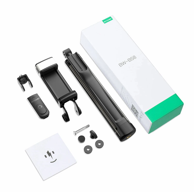 Blitzwolf 3 в 1 светодиодный светильник bluetooth Беспроводная селфи палка штатив выдвижной монопод для iPhone для huawei 1/4 винтовая камера