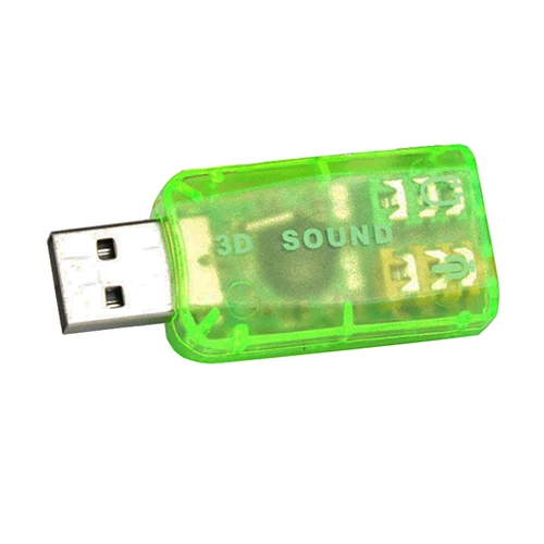 Внешний USB 2 0 для 3D Виртуальная Звуковая карта адаптер конвертер 5 1 каналов |