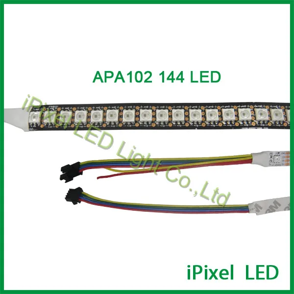

Addressable smd 5050 rgb APA102 led tapes light,144 LED full color addressable led strip flexible