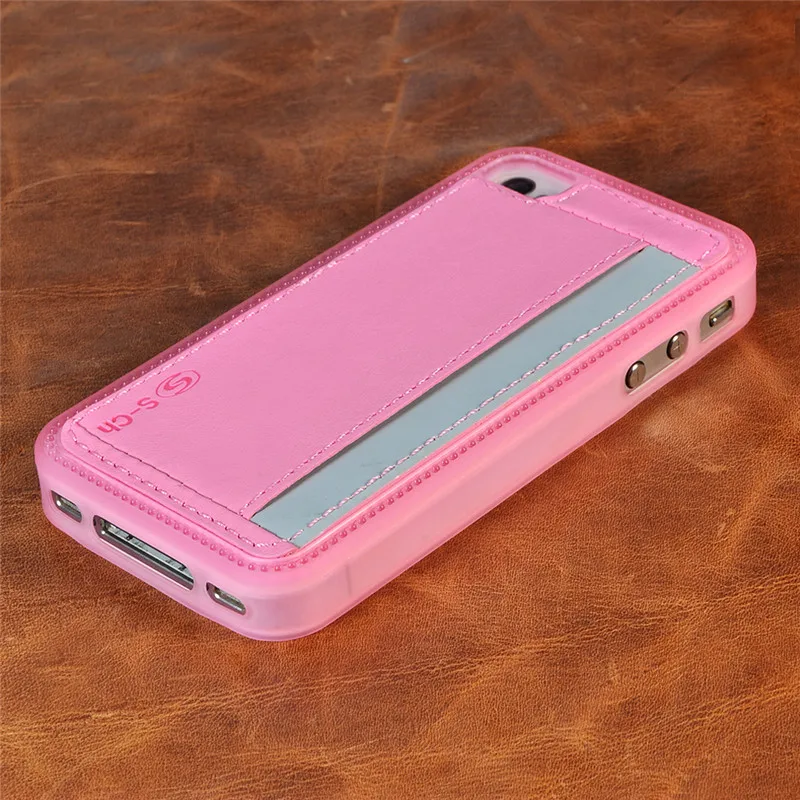 Модный чехол из искусственной кожи для Apple iPhone 4 4S задняя крышка сотовых телефонов