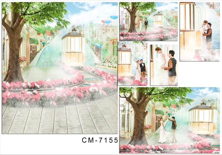 Винил Реквизит Фото Фон Сад Для Свадьбы Муслин Компьютер Отпечатано Цифровой