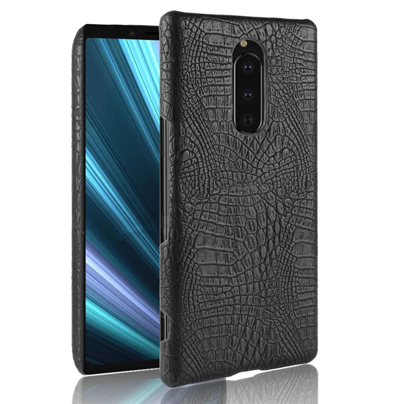Чехол для Sony Xperia 1 чехол телефона роскошный из искусственной кожи крокодиловой