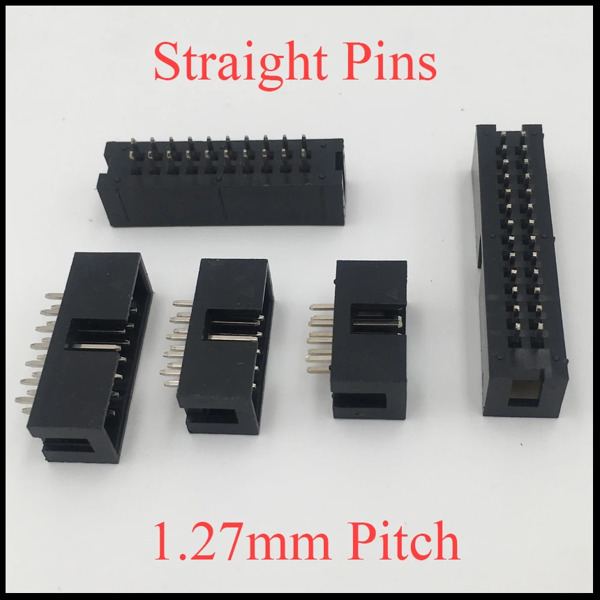 DC3 20P 26P 30P 34P 40 P 20 26 30 34 контактов 1 27 мм Шаг прямой двойной фонарь IDC ISP JTAG штыревой