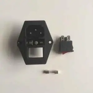AC кулисный переключатель питания на входе с предохранителем|socket switch|socket powersocket fuse