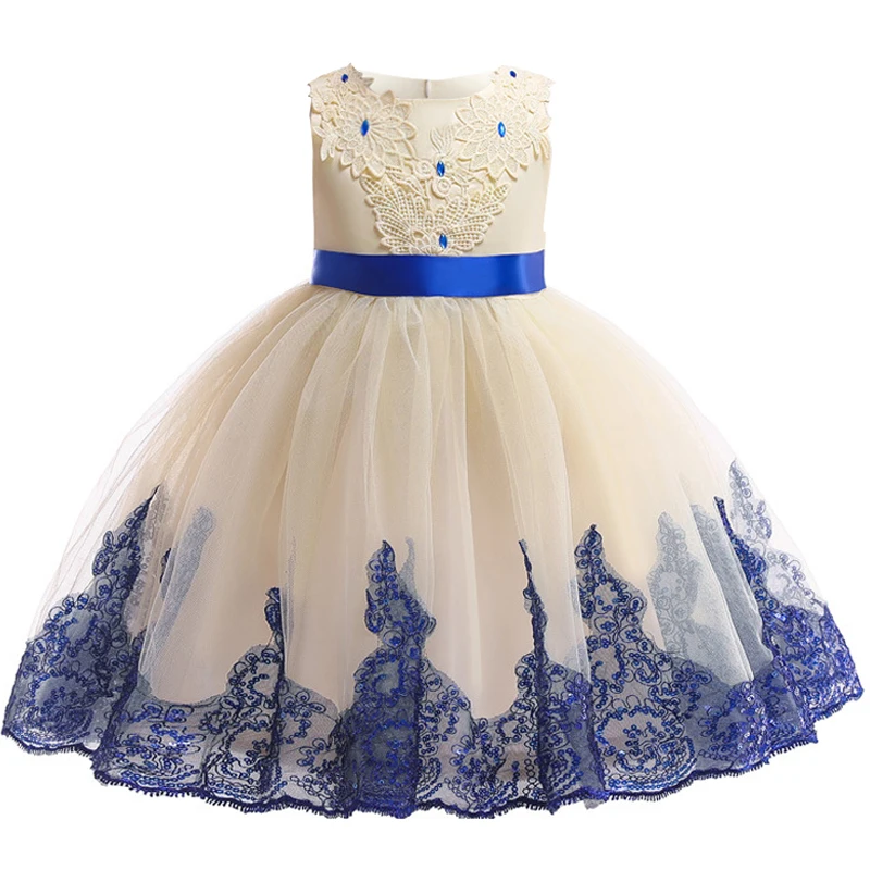 2020 Летние Детские платья для девочек элегантные вечерние принцессы свадебное