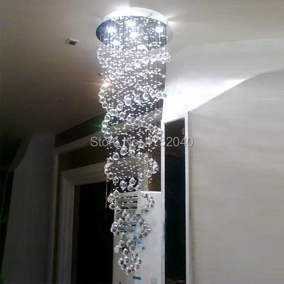 売却 クリスタルペンダントライトクリスタルlustresランプダブルスパイラルランプ家の装飾フィクスチャ照明付きgu10電球