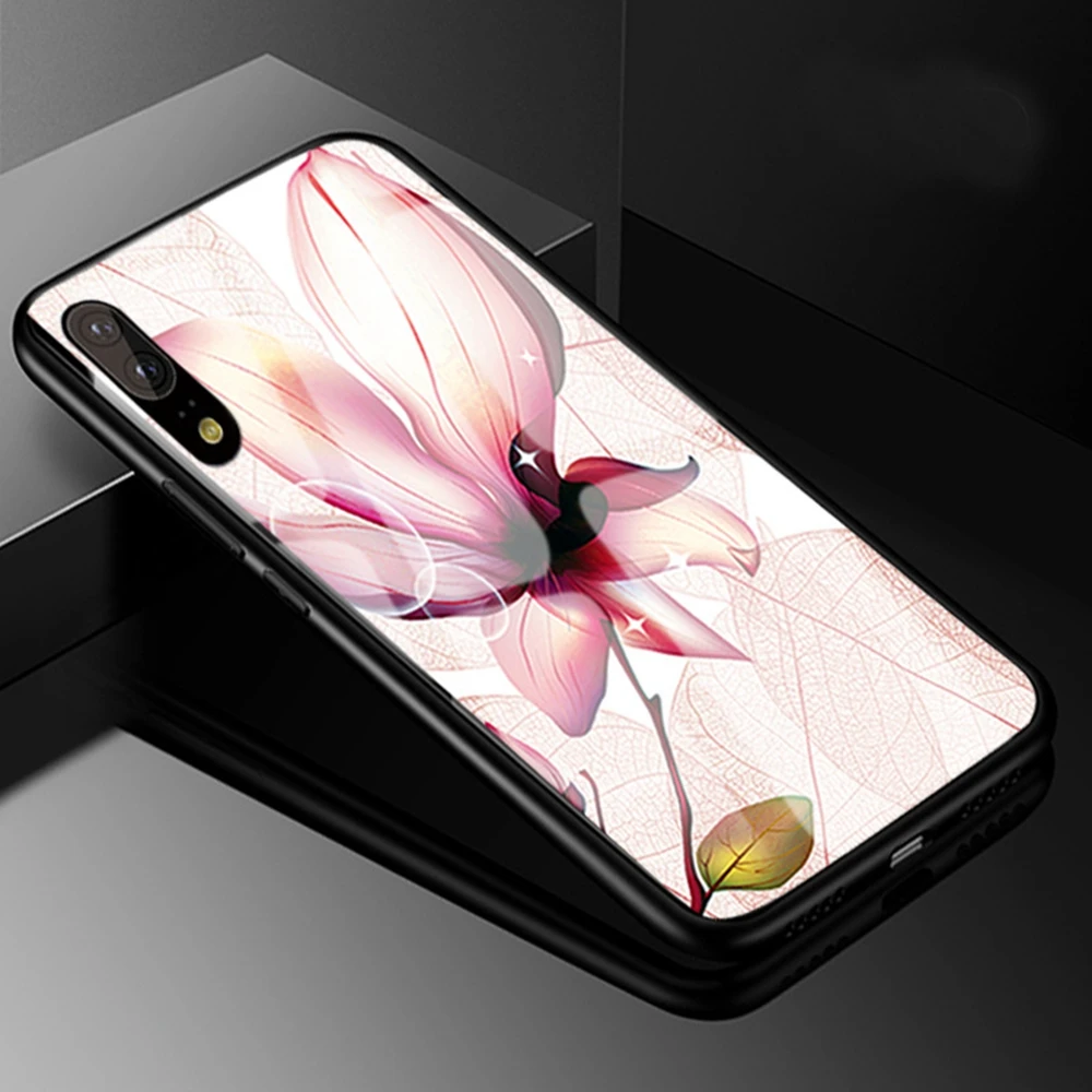 OTAO роскошный чехол из закаленного стекла для телефона Huawei P20 P10 Pro Mate 10 9 Nova 2 2s 3