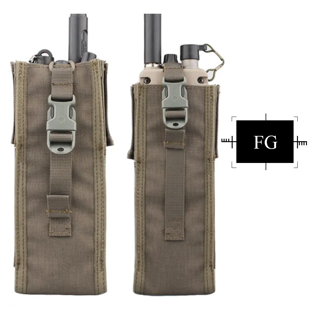 EMERSON gear тактический PRC 148/152 Радио Чехол охотничий Пейнтбол боевое снаряжение для страйкбола Molle Радио Держатель мультикам черный EM8350 - Цвет: fg