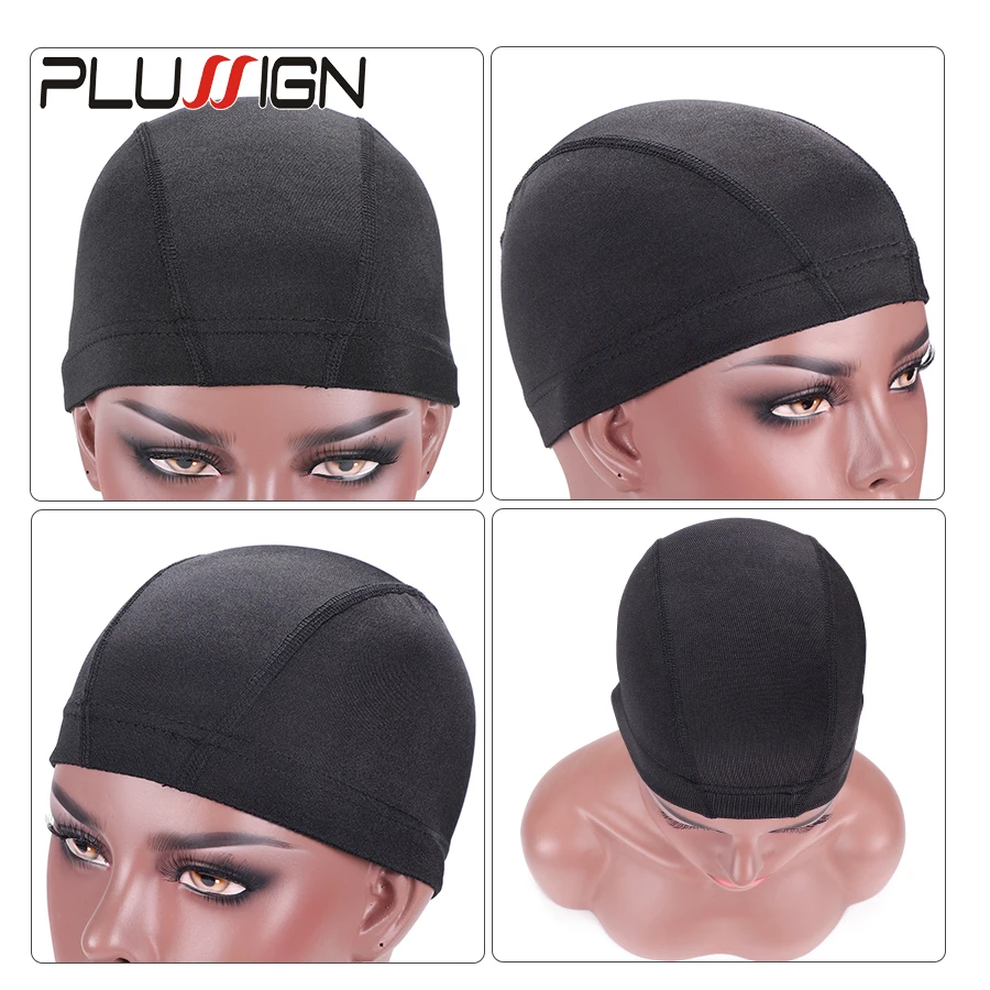 Plussign Dome Wig Cap 52cm-56cm Three Size Mesh Breathable Spandex With Great Elastic Band 2pcs/lot Making Tool | Шиньоны и парики