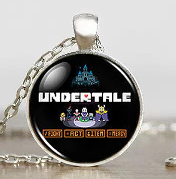 Игровое ожерелье Undertale Menu Gamer мужская мода ручной работы латунная стальная