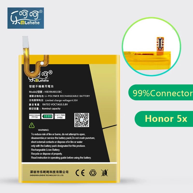 Аккумулятор LEHEHE для Huawei Honor 5X HB396481EBC 3000 мАч высококачественный аккумулятор замены
