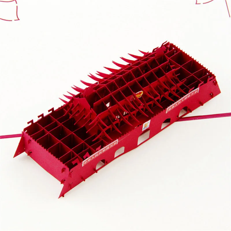 3D лазерная резка ручной работы ворота небесного мира бумага приглашения