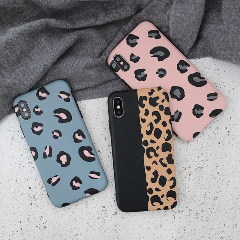 Fashion Colorful Leopard Print Phone Case For iPhone 11 Pro Max XR XS Max 8 7 6 6S Plus Cover Luxury Soft Cases For iPhone 11Pro