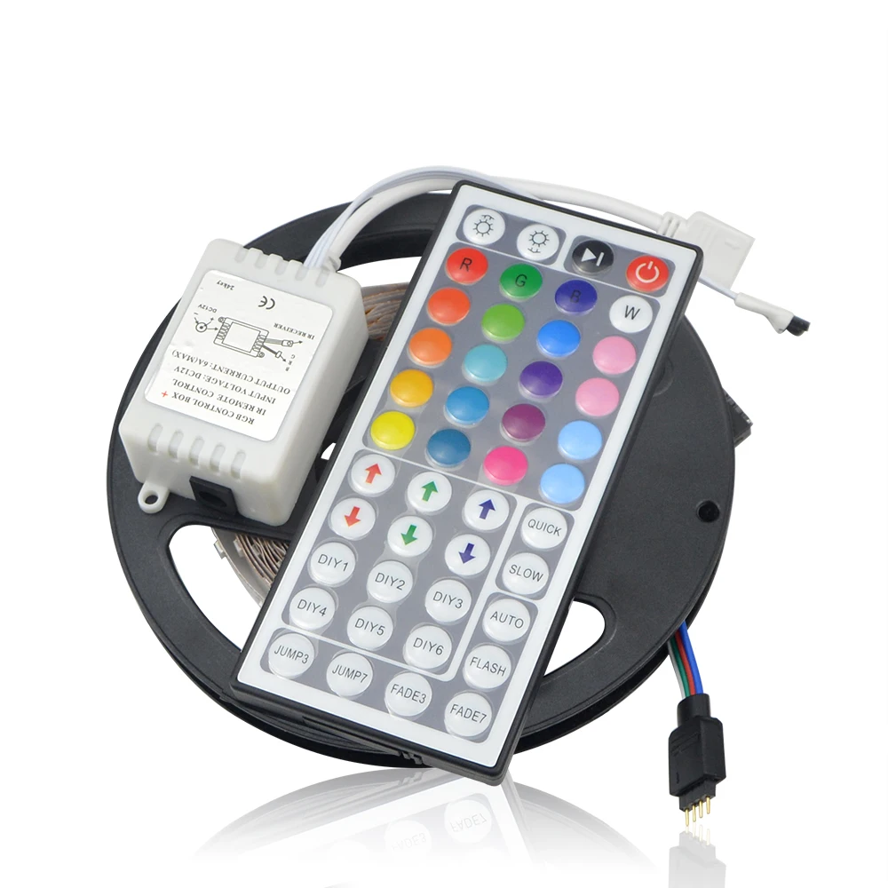 Светодиодная ленсветильник RGB с дистанционным управлением на 24/44 клавиш 12 В