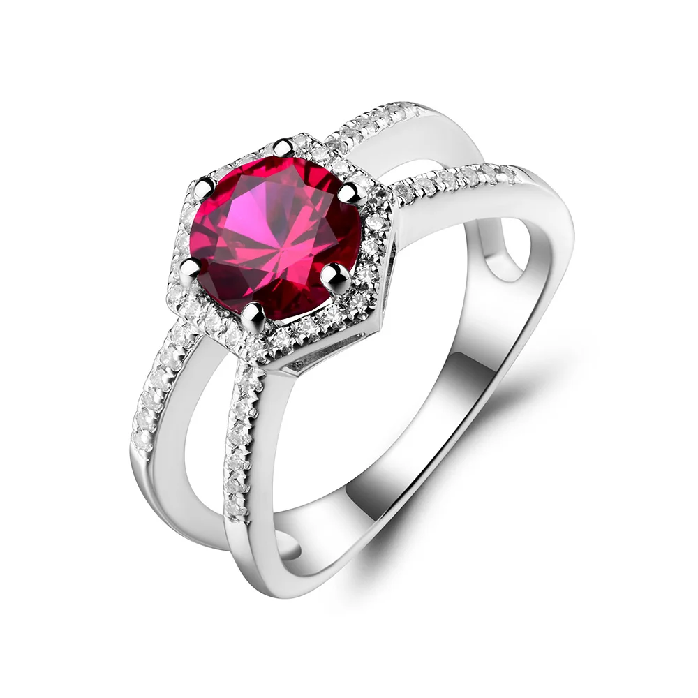 Лаборатория Leige ювелирные изделия рубиновое кольцо обещает кольца из настоящего