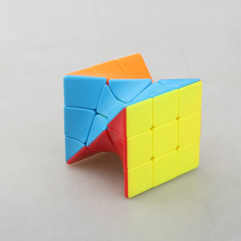Извилистый паззл куб 3x3x3, лучший подарок для детей развивающая Волшебная куб без Стикеры красочные умная головоломка игры, игрушки куб, игрушка