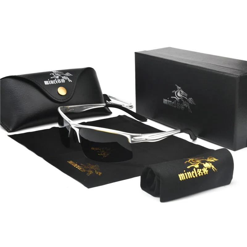 Поляризованные солнцезащитные очки с hd-линзами оправа из алюминиево-магниевого