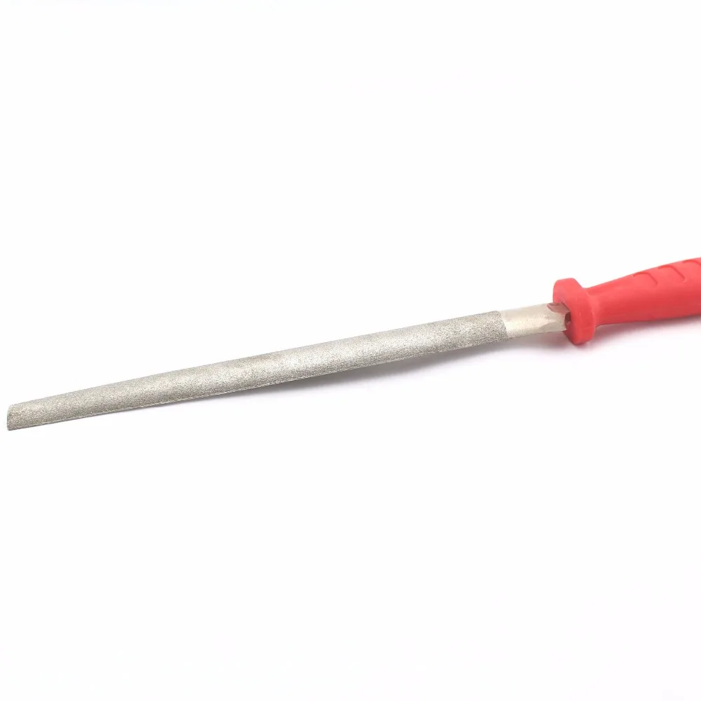 

6"-12" inch Diamond File Coated HALF ROUND Files 150-300mm Length Grit 120 Medium For Grinding Glass Ceramic Rock Carbide Bone
