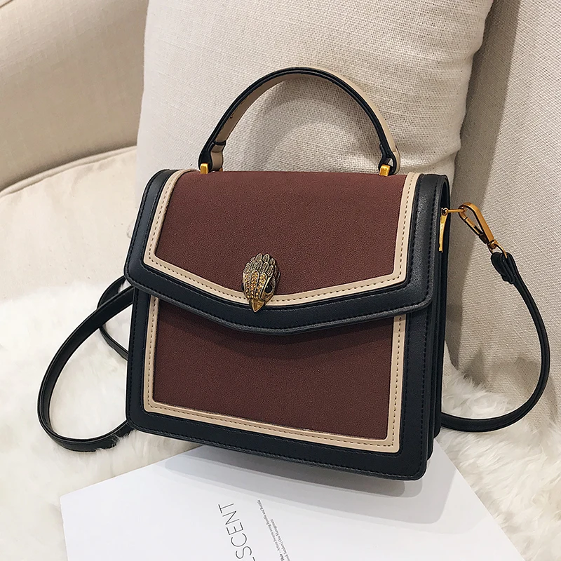 FuAhaLu женская сумка в гонконгском стиле новая матовая цветная с шитьем винтажная