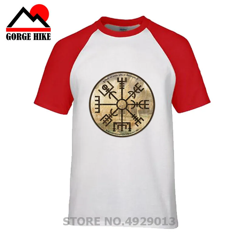 VTee Vegvisir Futhark Runes Navigator Viking Valhalla Odin мужские футболки с коротким рукавом и вырезом