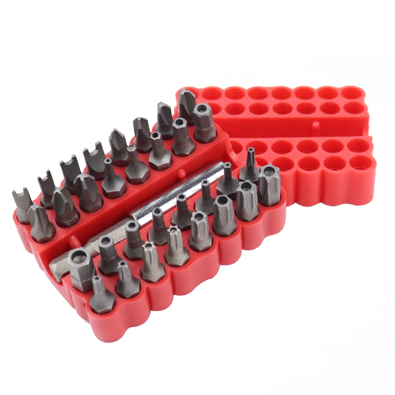 33 шт. отвертка биты с держателем удлинителя Phillips Torx Hex Star Набор бит электрическая