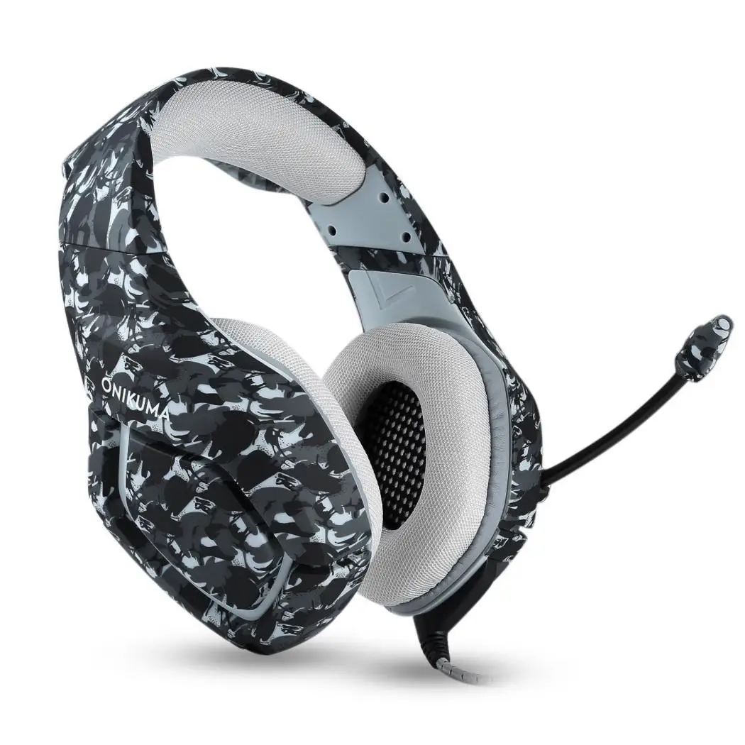Camouflage Game Headset with LED Lights PC Phone etc Dynamic Anti-noise 2.2 (m) Folding 50 (mm) | Электроника