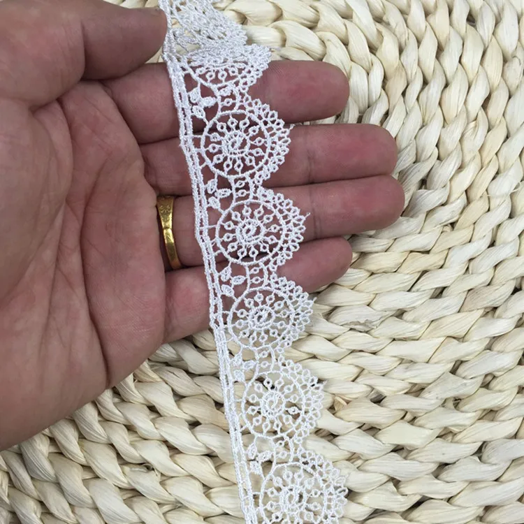 Новинка! 1 ярд красивой кружевной ленты кружева из полиэстера узкое кружево