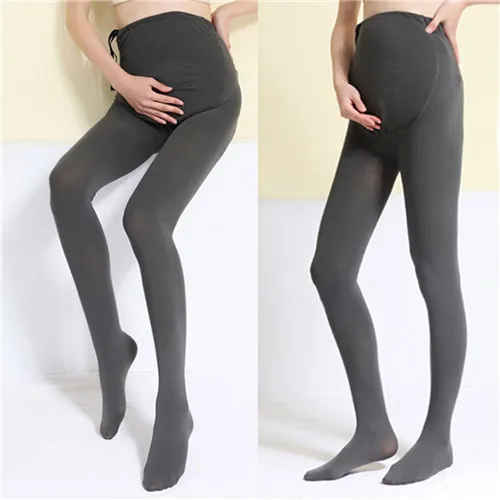 Grey Stirrup Legging Puseky Одежда для беременных зимние однотонные с высокой талией регулируемые Леггинсы для беременных женщин толстые универсальные брюки для беременных Polainas - Цвет: Grey Stirrup Legging