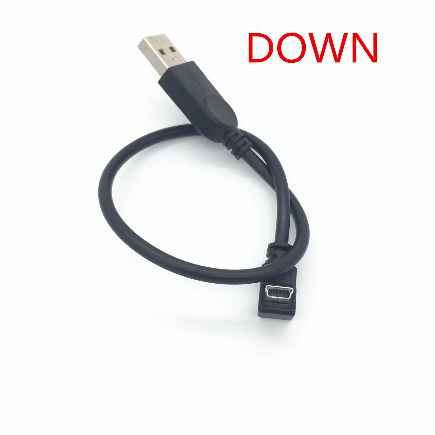 Бесплатная доставка 90 градусов вниз угол USB тип A разъем к Мини B 5-контактный