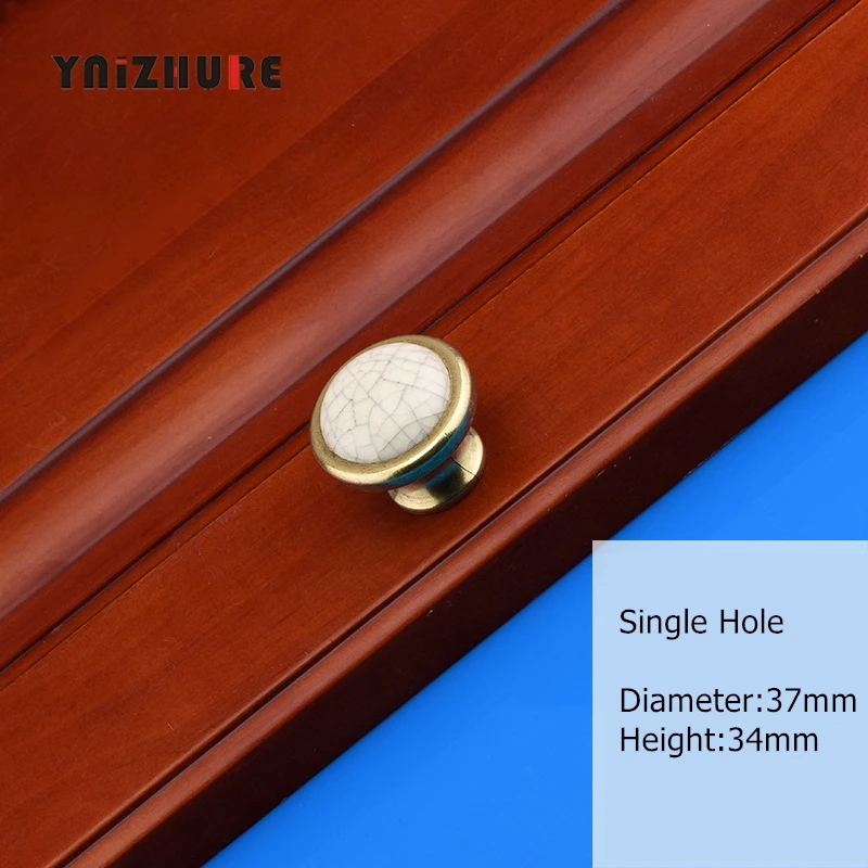 5 шт./лот античные трещины дизайн ручки дверные для шкафа мраморные керамические