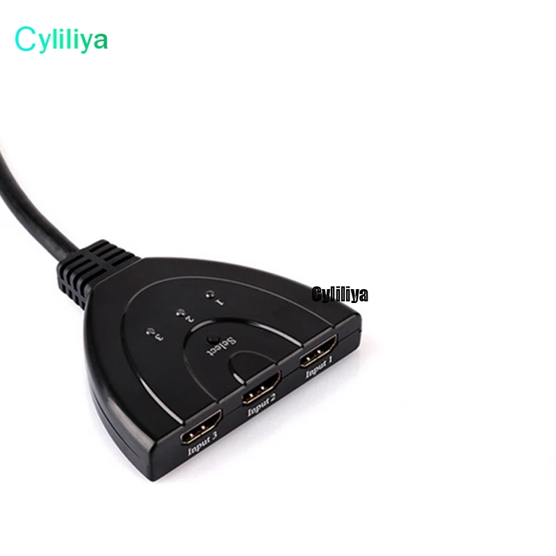 3-портовый выключатель HDMI 3 в 1 1080P Hub V1.4B переключатель сплиттер адаптер кабель для