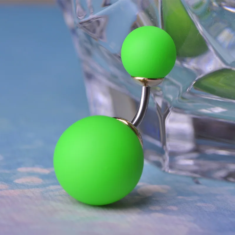 Пирсинг пупка FUNMOR женский двусторонний ювелирное украшение для пирсинга живота