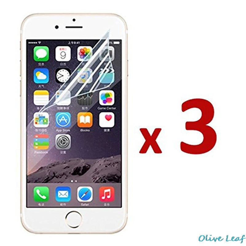 3 шт./партия Ультра прозрачная пластиковая пленка защитная для iPhone 6 S plus 4 7 5