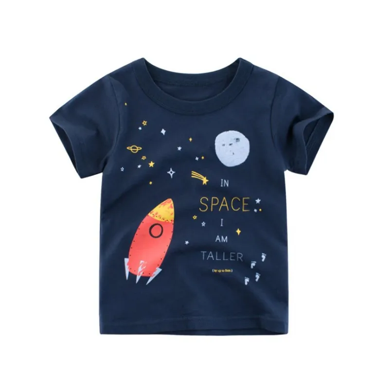 2-8 Years Boys T Shirt Summer Cotton Short Sleeves Cute Forklift Kids Shirts Boy Tops Children Clothing Boys Casual Clothes