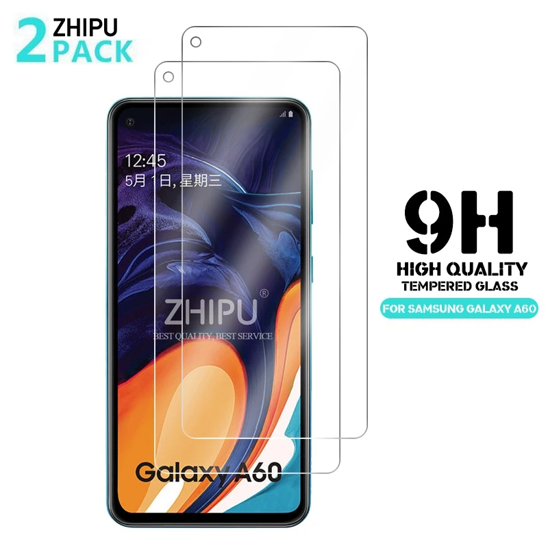 2 шт закаленное стекло для samsung Galaxy A60, защита экрана 2.5D 9 H, закаленное стекло для samsung Galaxy A60, защитная пленка 6,3"