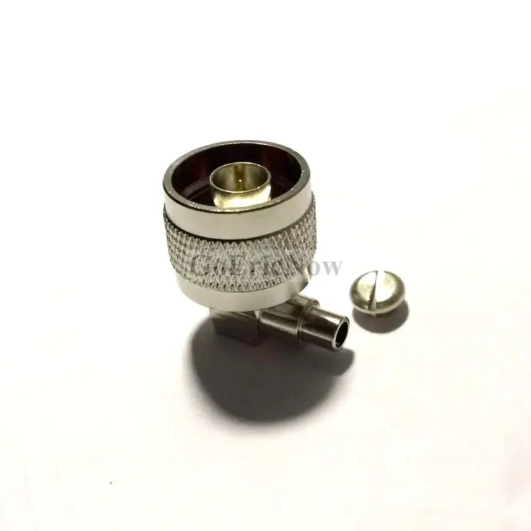 5 шт. RF коаксиальный правый угол N штекер для RG402 RG141 перемычка Кабельный