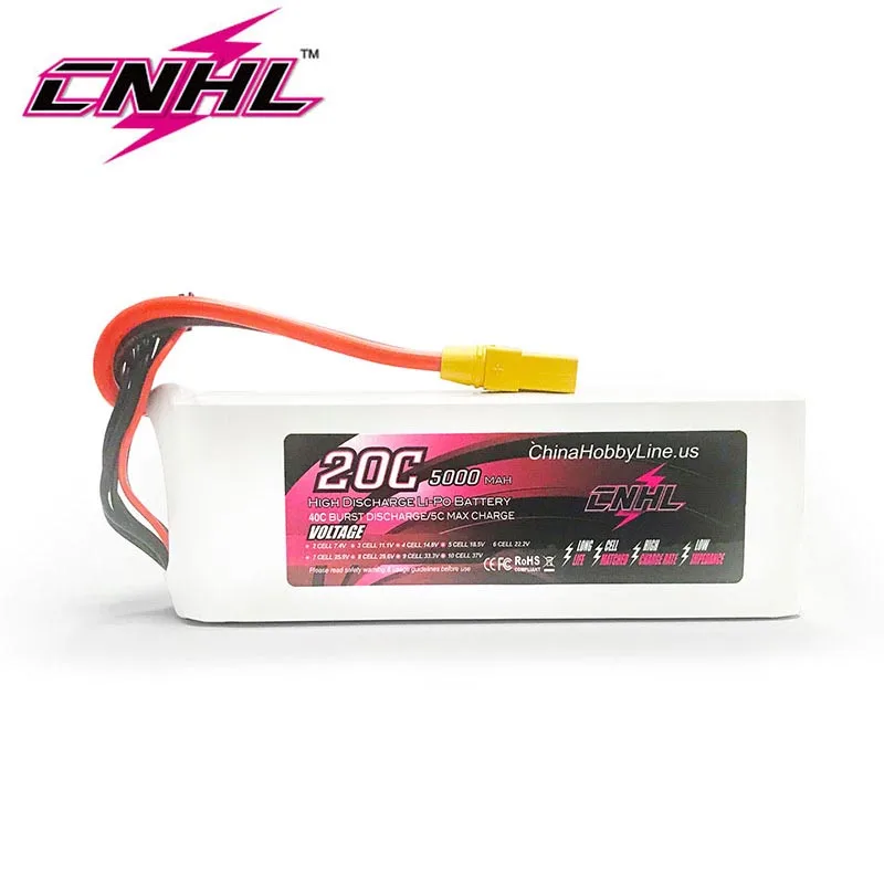 CNHL 5000 mAh 6 S 22 2 V 20C Lipo батарея|Детали и аксессуары| |