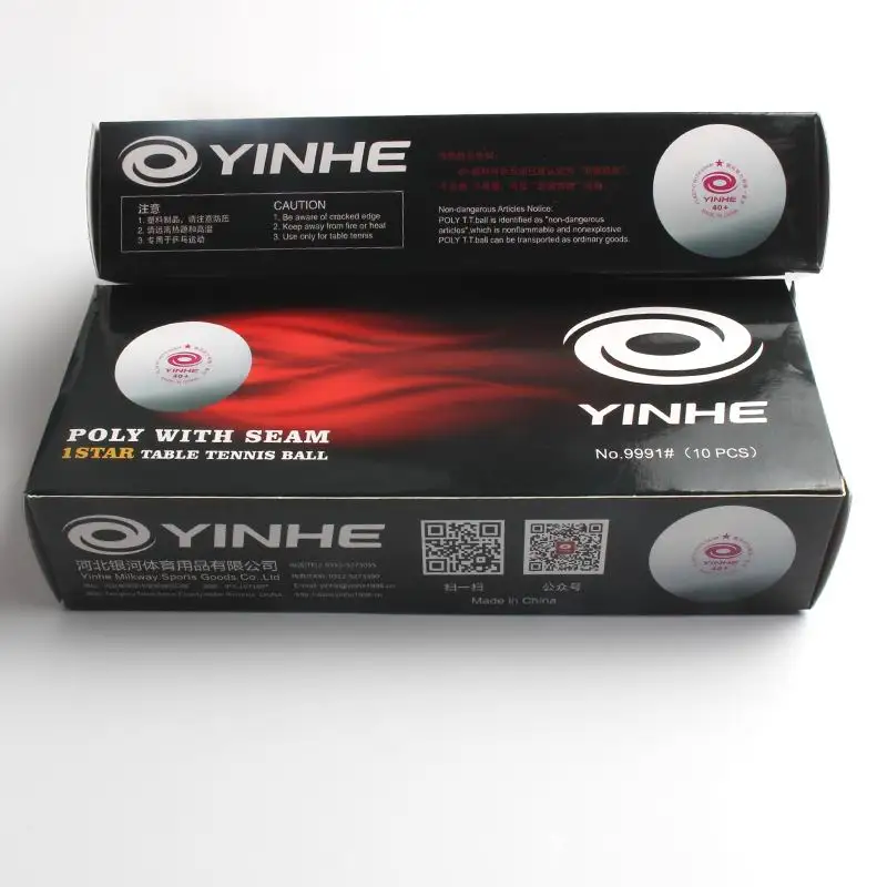 Мячи для настольного тенниса yinhe poly 40 + 1 звезда новый материал со швами тренировок