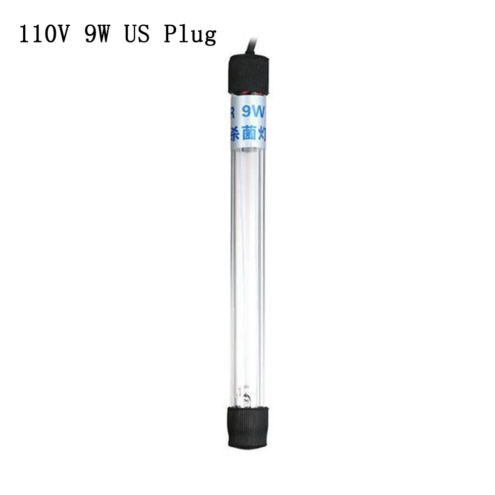110V 9W US Plug Аквариумный UVC светодиодный светильник Стерилизатор УФ-лампа аквариумное освещение аквариумный аквариум бактерицид УФ Дезинфекция очистка воды очиститель - Цвет: 110V 9W US Plug