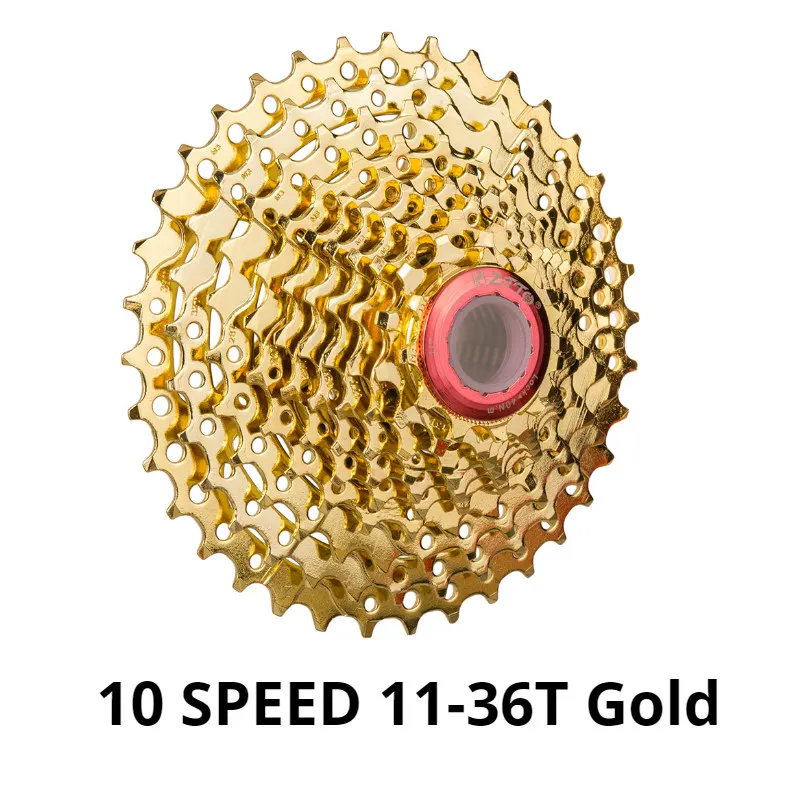 10S 11-36T Gold ZTTO 10 speed 11-28 T/36 T/40 T/42 T/46 T/50 T дорожный велосипед MTB кассета для велосипеда кассета свободного хода звездочка - Цвет: 10S 11-36T Gold