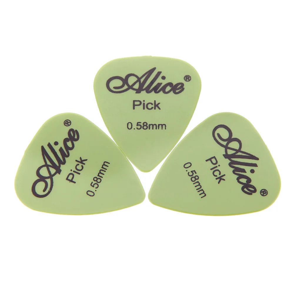 Alice AP-P 20 шт. 0 58 мм Гладкие ABS медиаторы для гитары Plectrum гитара ремешок гитарные