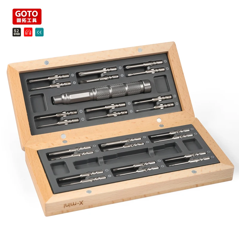GOTO 24 in 1 X-mini Precision Screwdriver Bit Set Magnetic Y0.6 CC2.2 for Phone Repair Screw Driver Hand Tool Kit | Инструменты