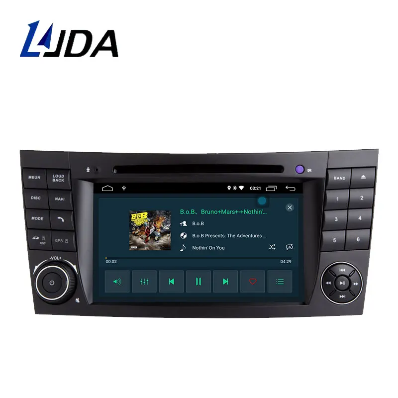 Автомагнитола LJDA 2 Din Android 10 для Mercedes Benz E-Class E200 E220 E300 W211 E320 Автомобильная