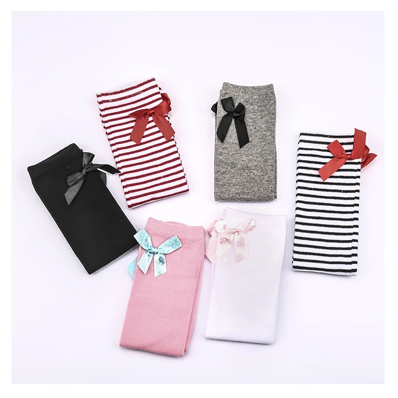 

w090 Free shipping 1-8 years old Bow Princess socks cotton tube socks cute wild section