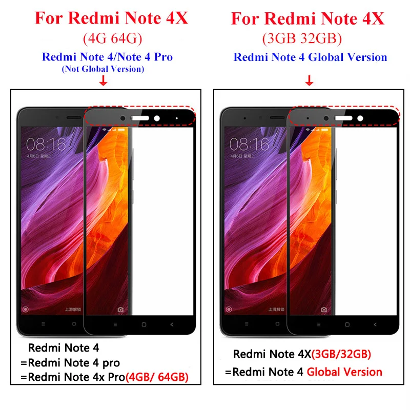 Dreamysow полное покрытие закаленное стекло для Xiaomi Redmi 4 Pro 4A Note4 глобальная версия Note