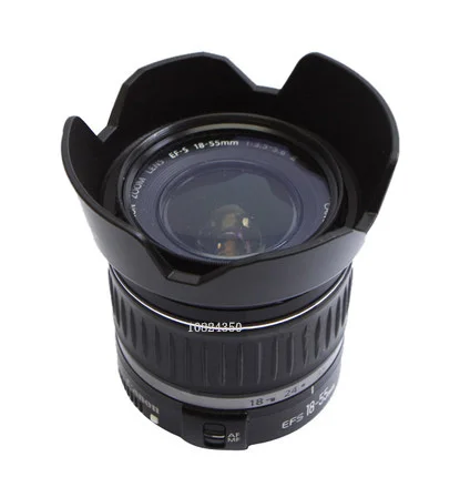 Бленда для объектива Canon 600 d 500 550 650 от 18 до 55 58 мм бленда 600D 550D 1100D 450D 500D 350D|lens hood for