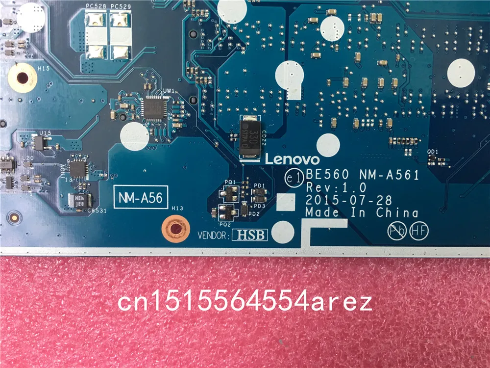 Оригинальная материнская плата для ноутбука Lenovo ThinkPad E560 системная i5-6200U UMA WIN NM-A561