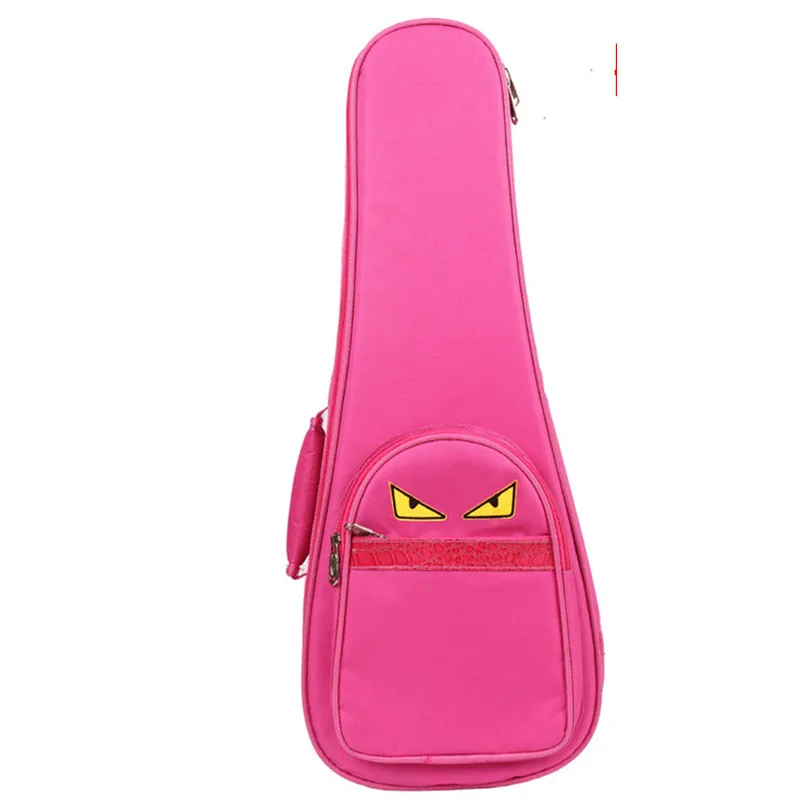 Cool ukulele bag backpack case 21''soprano 23'' 24'' concert 26'' inches tenor uku cover Ukues pink black good