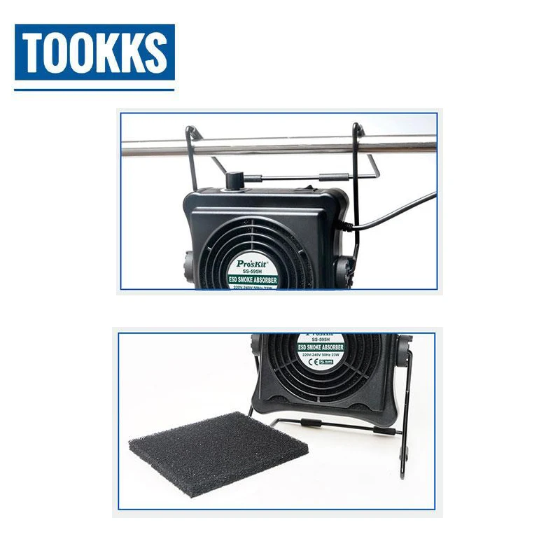 Профессиональный 220 в 23 Вт припоя Дыма Амортизатора Дымоуловитель воздушный