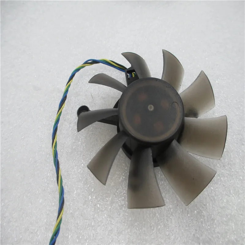 Видеокарта EVERFLOW R128015SU 75 мм сменный кулер для видеокарты 4x43 12 В 0 50a 4pin ASUS HD5830 HD6850 GTS